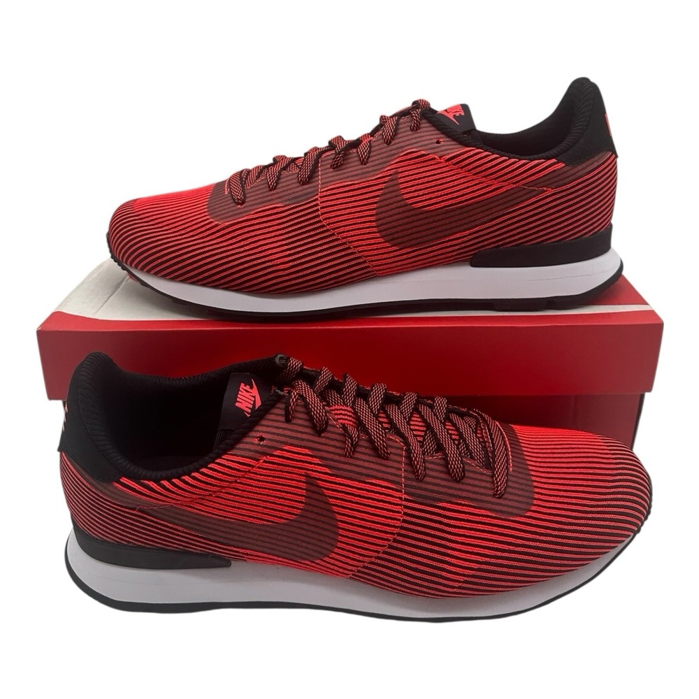 Nike Internationalist KJCRD Jacquard M QS Running Shoes Mens‎ Sz 10.5 Red/Black